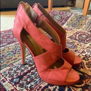 Coral Pink Heels